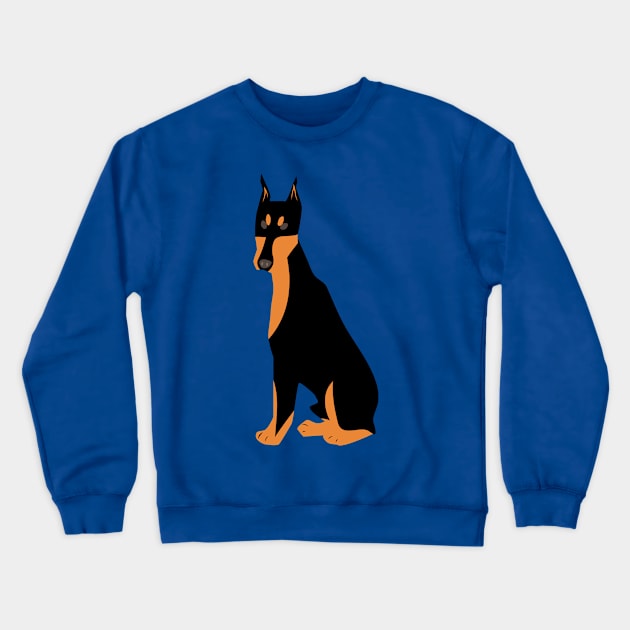 Doberman dog Crewneck Sweatshirt by CindyS